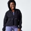 Women's Loose Hooded Fitness Cardio Jacket