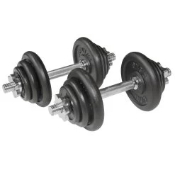Viavito 20kg Black Cast Iron Dumbbell Set -Fitness Equipment Store kcb0b538aa68065a89a3069cd9a6774e1