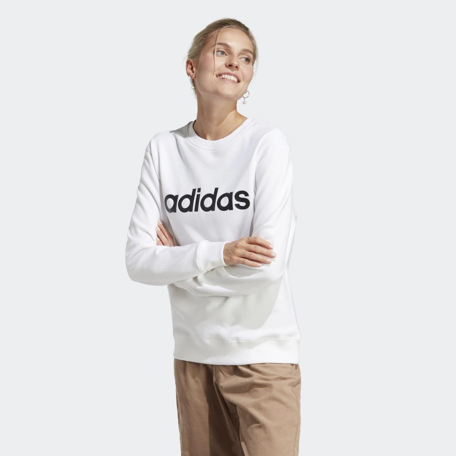 ADIDAS Essentials Linear French Terry Sweatshirt 3 ADIDAS Essentials Linear French Terry Sweatshirt