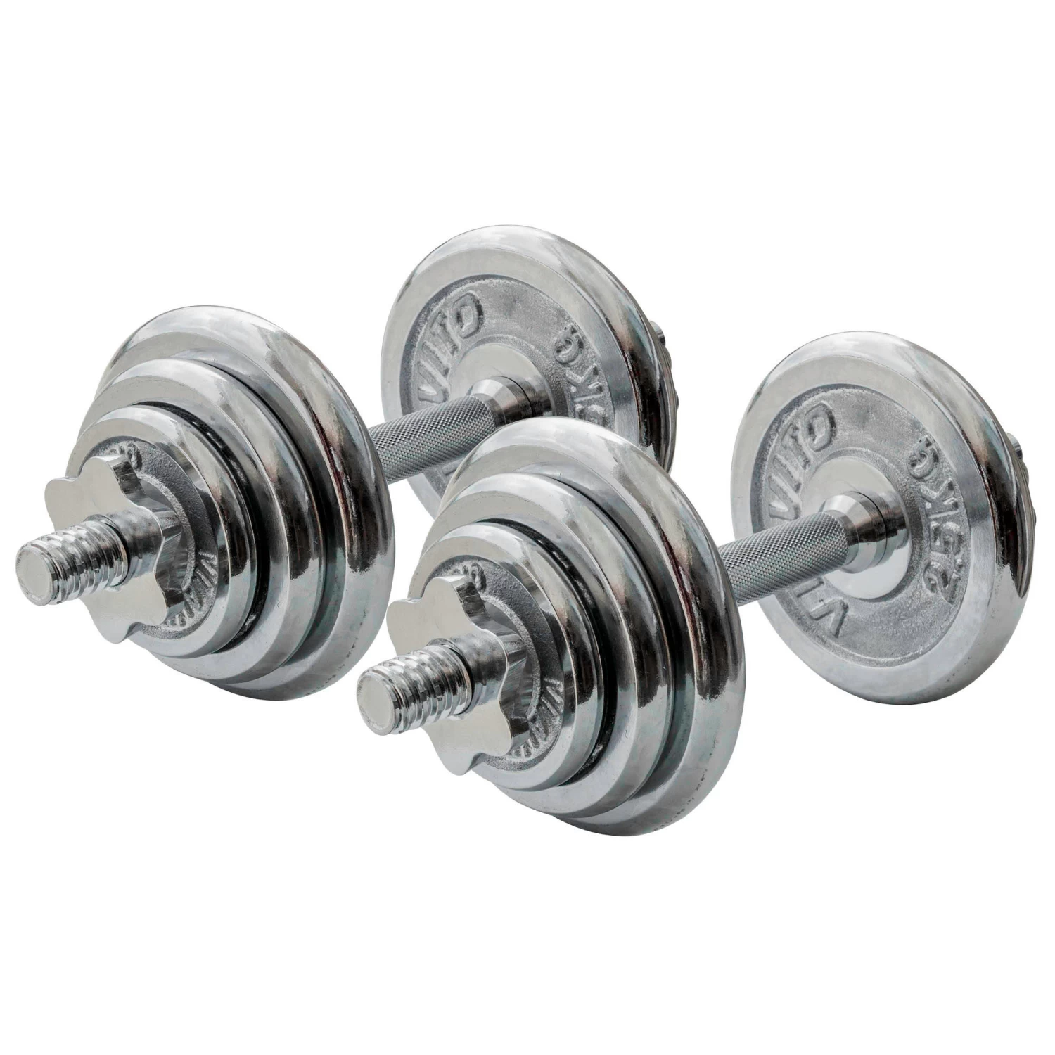 Viavito 20kg Chrome Dumbbell Set 4 Viavito 20kg Chrome Dumbbell Set - Image 2