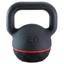 CORENGTH Kettlebell 20kg Cast Iron & Rubber Base