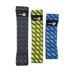 Fitness-Mad Squat Band Set (Pack Of 3) (Black/Yellow/Blue)