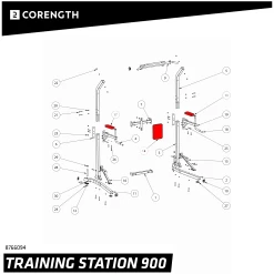 Training Station 900 - Backrest Kit -Fitness Equipment Store ke5ddb36432d48b536f9a9aaa1c559df6