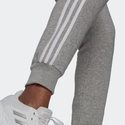 ADIDAS Women's Cotton-Rich Fitted Jogging Fitness Bottoms - Grey -Fitness Equipment Store ke94df9ab8d7aa71df64a1ef460e60d22