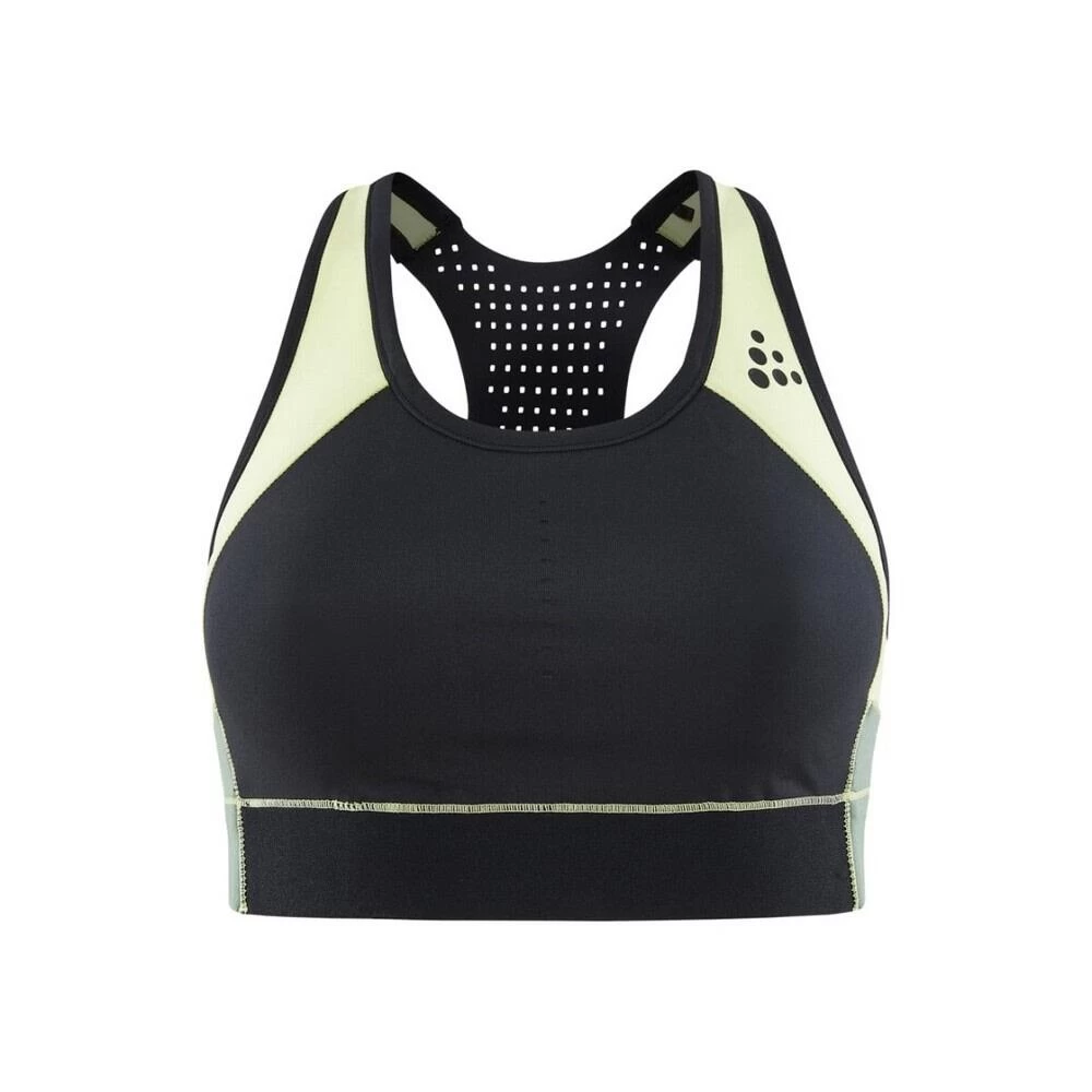Craft Womens/Ladies Pro Charge Colour Block Crop Top (Black/Yellow/Green) 3 Craft Womens/Ladies Pro Charge Colour Block Crop Top (Black/Yellow/Green)