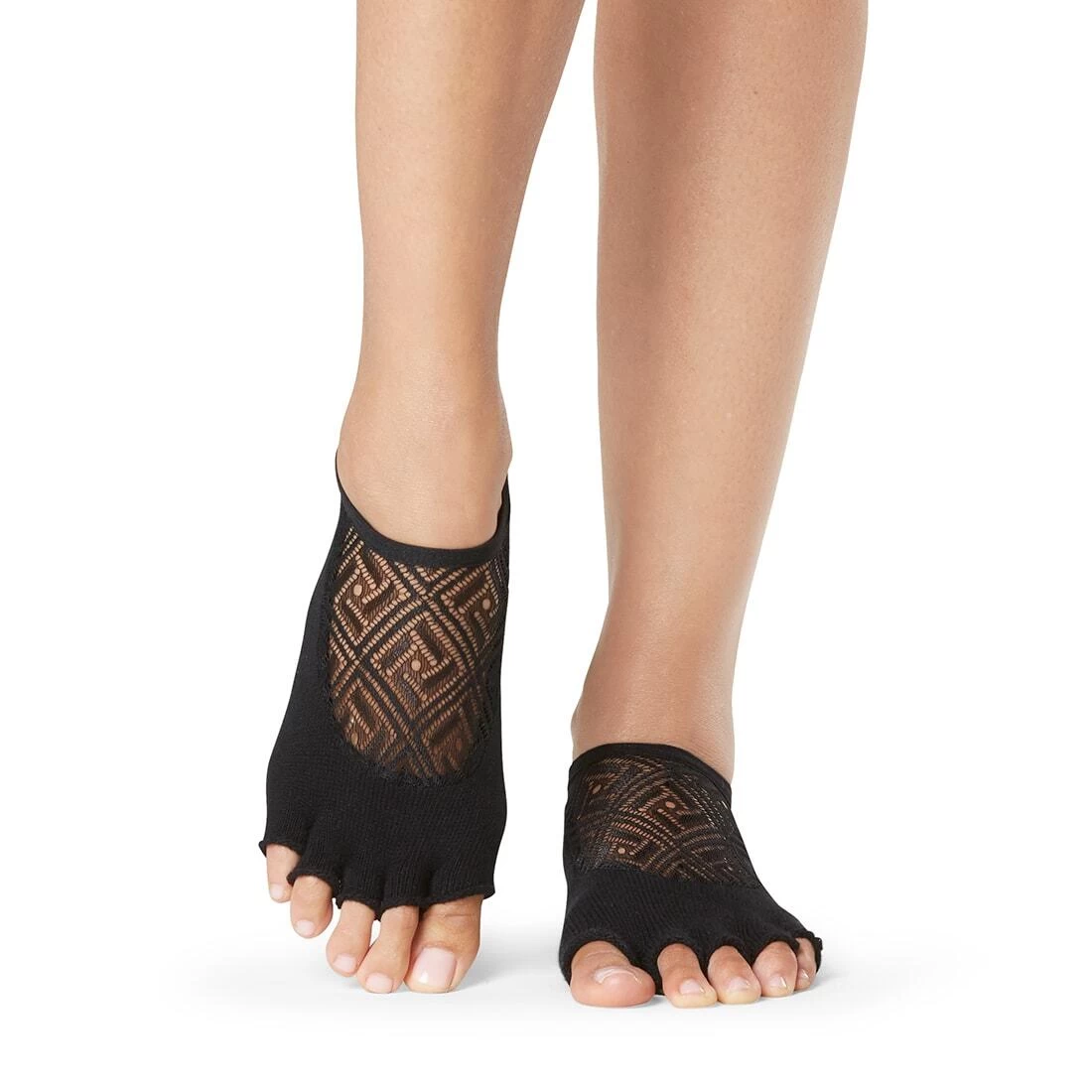 Fitness-Mad Womens/Ladies Luna Elemental Half Toe Socks (Black) 4 Fitness-Mad Womens/Ladies Luna Elemental Half Toe Socks (Black) - Image 2
