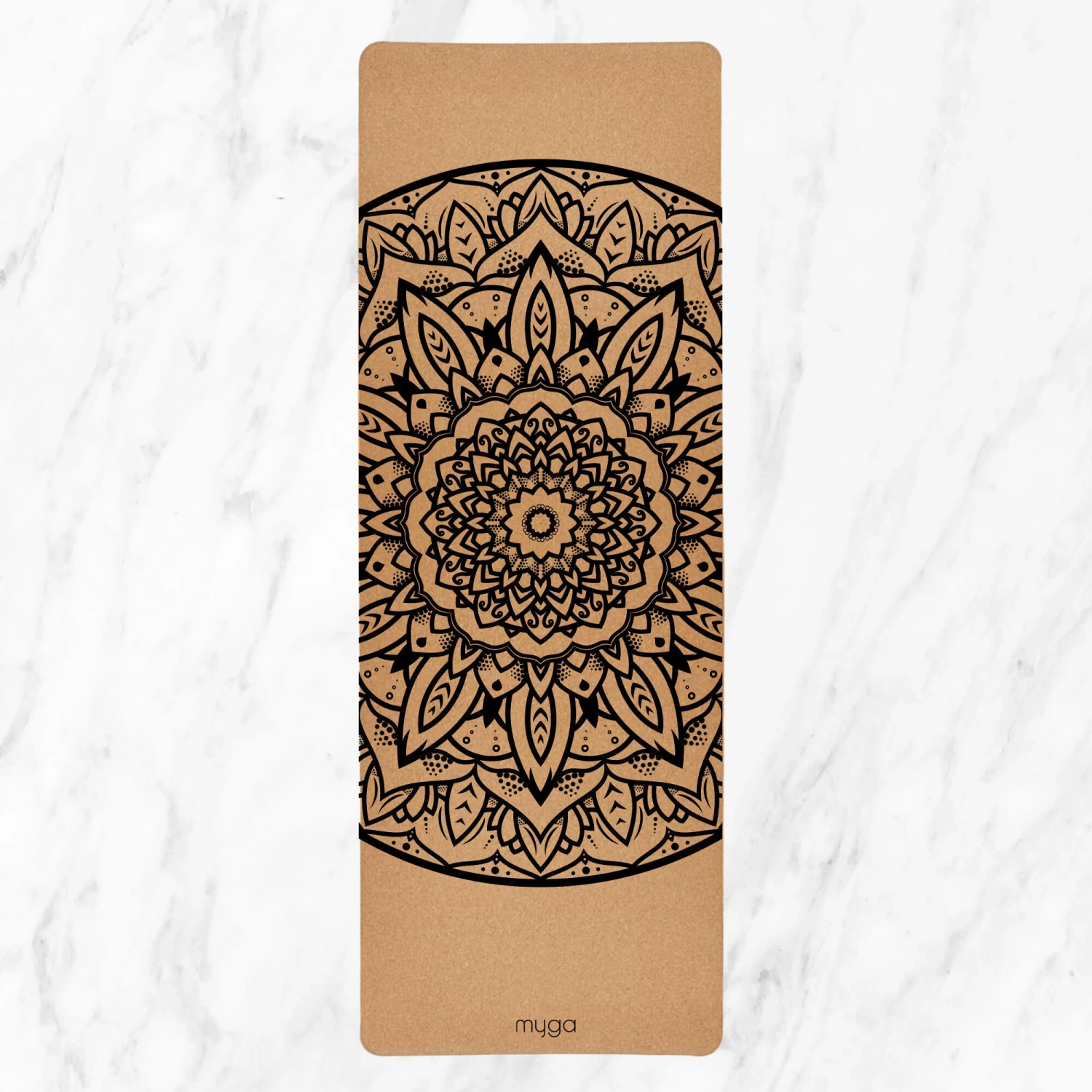 Myga Extra Large Mandala Cork Mat 4 Myga Extra Large Mandala Cork Mat - Image 2