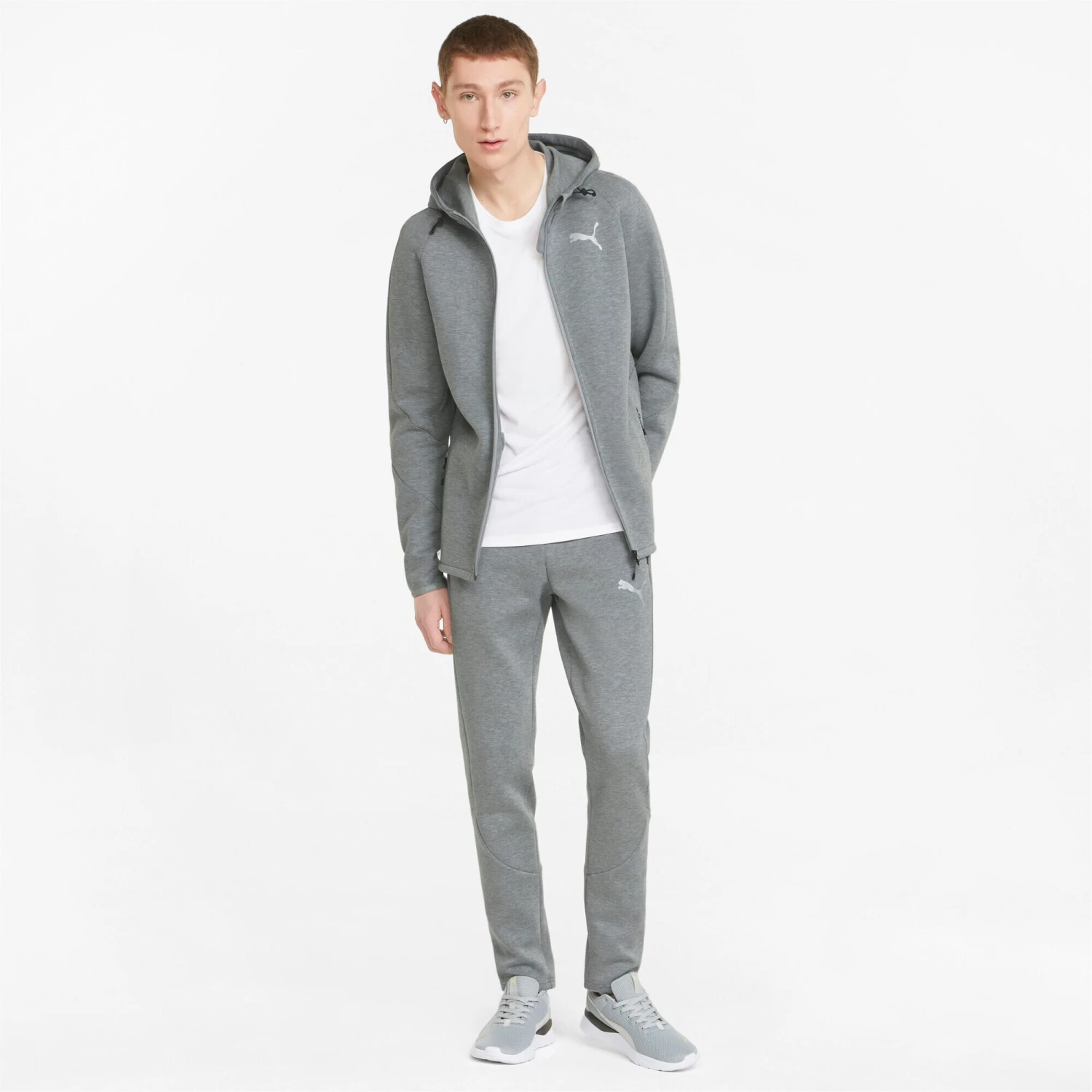 PUMA Mens Evostripe Full-Zip Hoodie Hooded Top 5 PUMA Mens Evostripe Full-Zip Hoodie Hooded Top - Image 3
