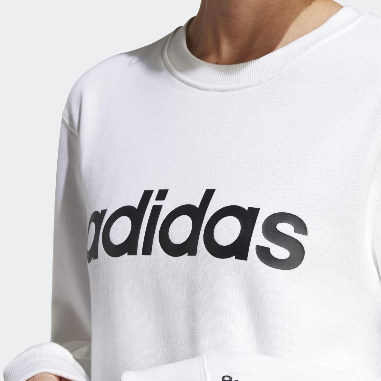 ADIDAS Essentials Linear French Terry Sweatshirt 6 ADIDAS Essentials Linear French Terry Sweatshirt - Image 4