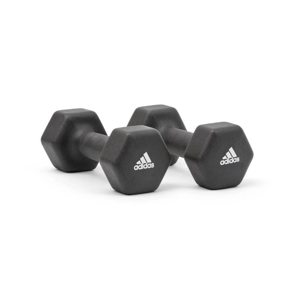 Adidas 4kg Neoprene Hex Dumbbells 4 Adidas 4kg Neoprene Hex Dumbbells - Image 2
