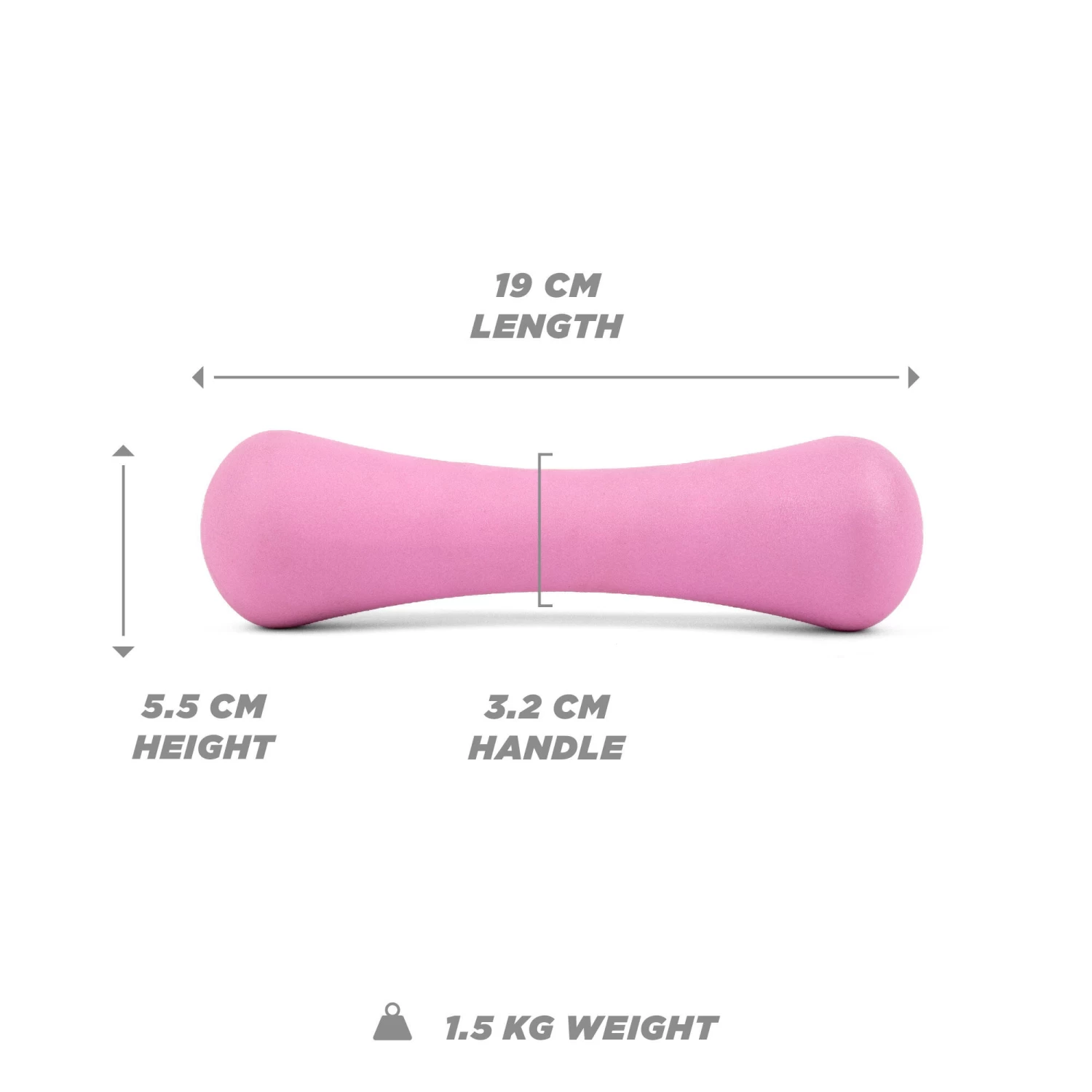 Neoprene Dumbbell Weight - 1.5KG PAIR 8 Neoprene Dumbbell Weight - 1.5KG PAIR - Image 6