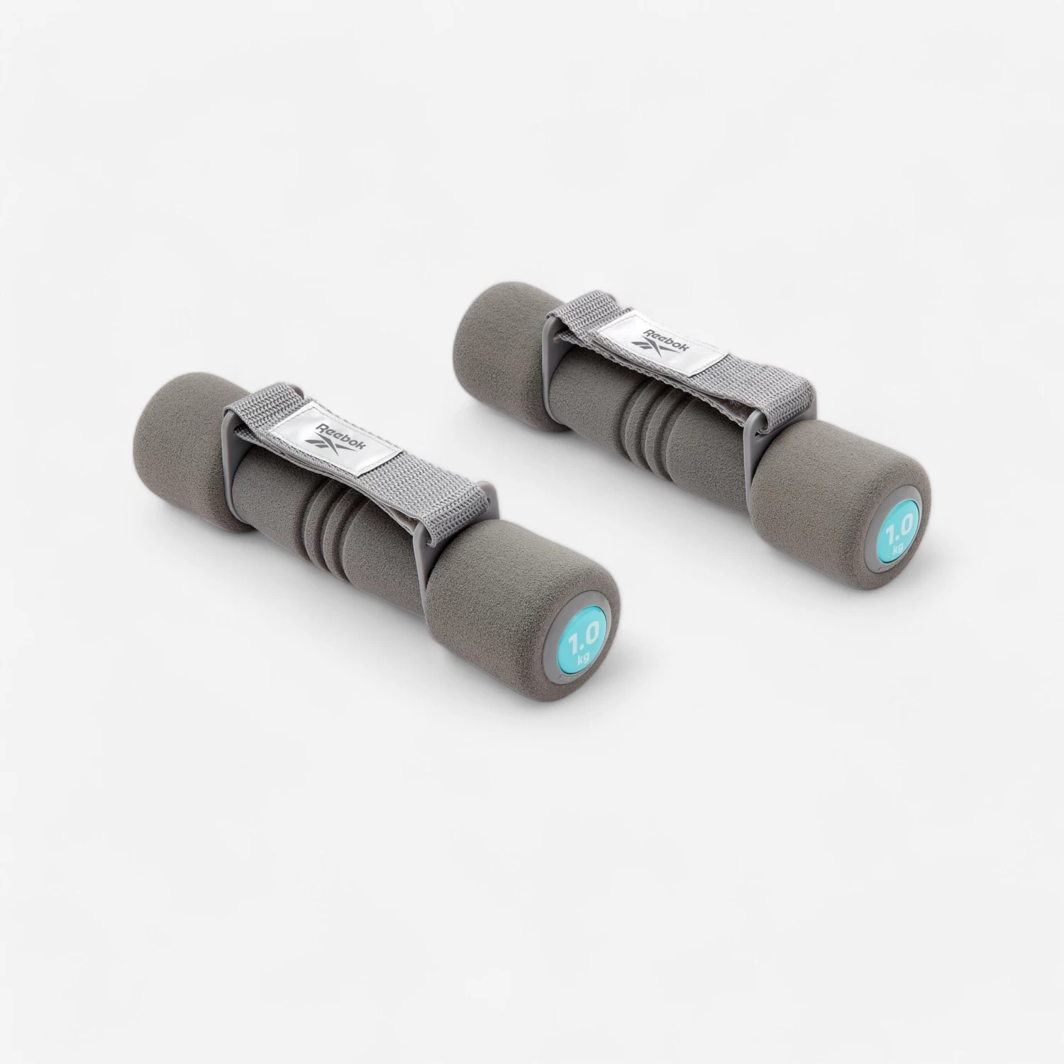 Reebok Softgrip Foam Hand Weights With Adjustable Rip-Tab Straps - 1Kg 3 Reebok Softgrip Foam Hand Weights With Adjustable Rip-Tab Straps - 1Kg