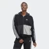 ADIDAS Women's Low-Impact Fitness Hooded Tracksuit Top Colour Block 1 ADIDAS Women's Low-Impact Fitness Hooded Tracksuit Top Colour Block -Fitness Equipment Store kffef4c9f9087cd2f3ddb2391e1fb99cd
